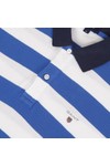 Gant Mens Blue Gant Barstripe Pique Rugger Polo