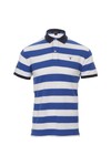 Gant Mens Blue Gant Barstripe Pique Rugger Polo