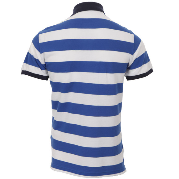 Gant Mens Blue Gant Barstripe Pique Rugger Polo main image
