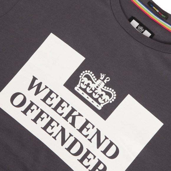 Weekend Offender Mens Grey Weekend Offender Prison Crew T-Shirt main image