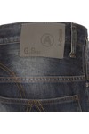 G-Star Mens Blue G-Star A-Crotch Dark Aged Tapered Jean