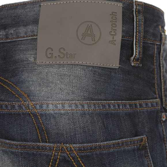 G-Star Mens Blue G-Star A-Crotch Dark Aged Tapered Jean main image