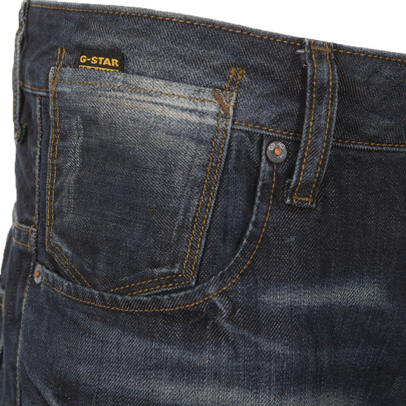 G-Star Mens Blue G-Star A-Crotch Dark Aged Tapered Jean main image