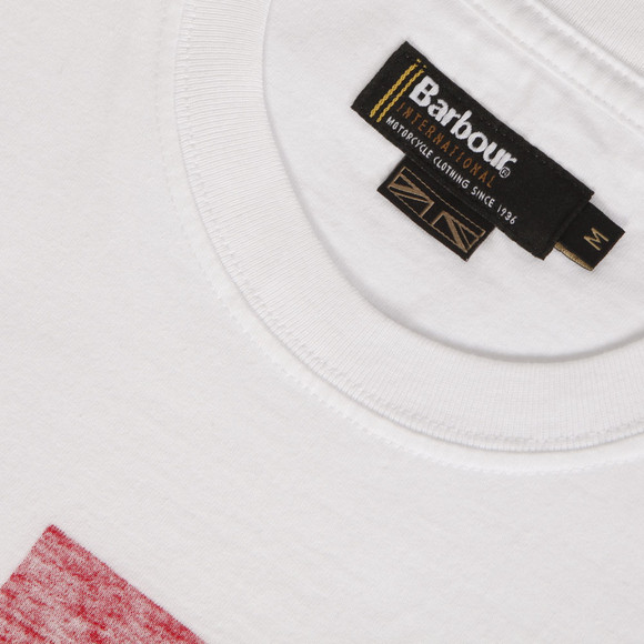 Barbour Lifestyle Mens White Barbour Union Jack Tee  #2