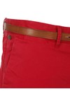 Scotch & Soda Mens Red Scotch & Soda Deep Blush Slim Chino & Leather Belt
