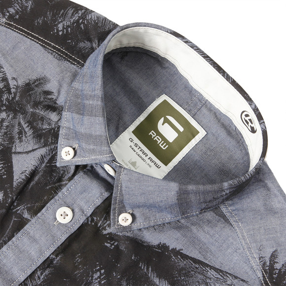 G-Star Mens Blue G-Star Swell Palm Shirt main image