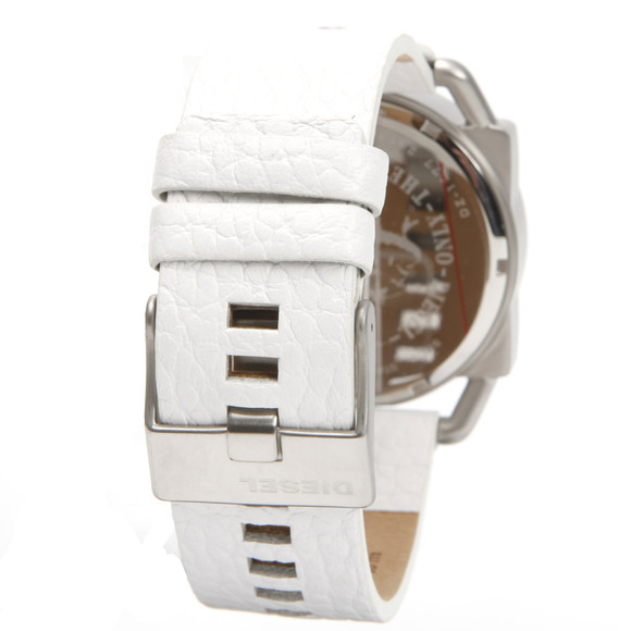 Diesel Mens White Diesel DZ1577 Leather Strap Watch main image