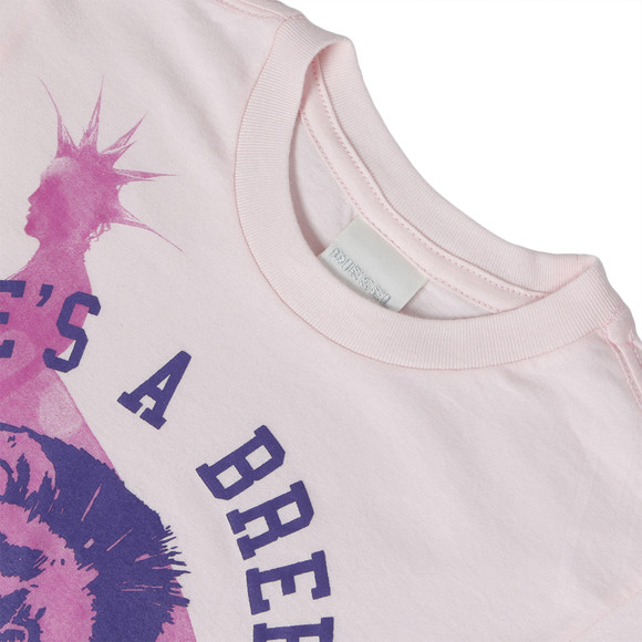 Diesel Boys Pink Diesel Texy Slim Tee in Pink #2
