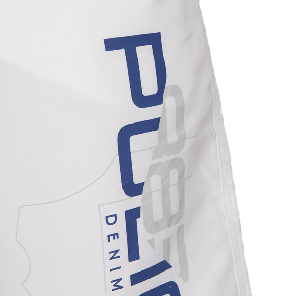 Police Mens White Police Stefford Swim Short  main image