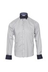 Guide London Mens Blue Guide London Pinstriped Shirt