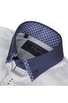 Guide London Mens Blue Guide London Pinstriped Shirt