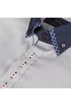 Guide London Mens Blue Guide London Pinstriped Shirt
