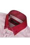 Guide London Mens Red Guide London Pinstriped Shirt