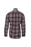 Gant Mens Red Gant NY Madison Poplin Bordeaux Check Shirt