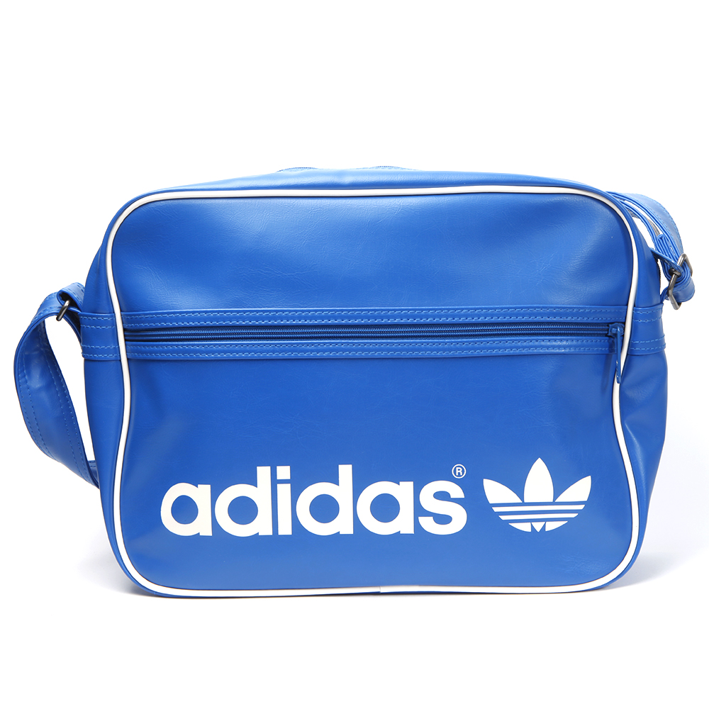 blue adidas messenger bag
