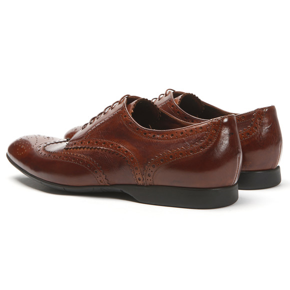 PS Paul Smith Mens Brown PS By Paul Smith Milton Dark Tan Brogue #3