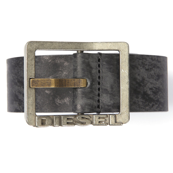 Diesel Mens Black Diesel Biflav Leather Belt #1