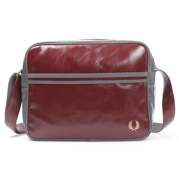 Fred Perry Mens Red Fred Perry Ox Blood Classic Shoulder Bag #1
