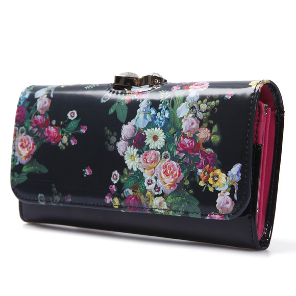 Ted Baker Womens Black Ted Baker Balbara Oil Painting Matinee Purse #5