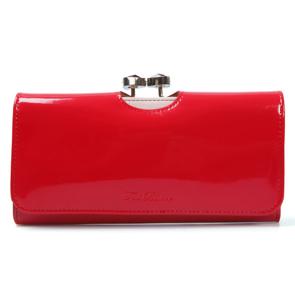 Ted Baker Womens Red Ted Baker Titiana Bow Crystal Top Bobble Matinee Purse #1