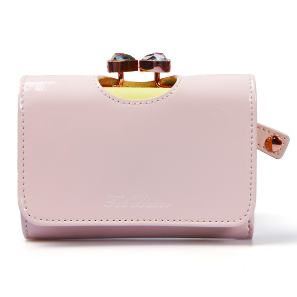 Ted Baker Womens Pink Ted Baker Tyro Bow Crystal Top Small Purse #1