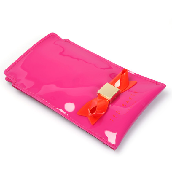 Ted Baker Womens Pink Ted Baker Catrin Bow I Phone Case #1