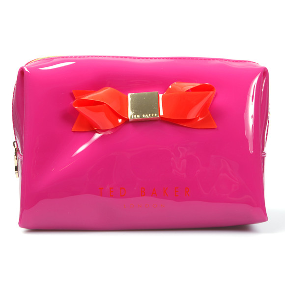Ted Baker Womens Pink Ted Baker Jenika Large Bow Wash Bag #1