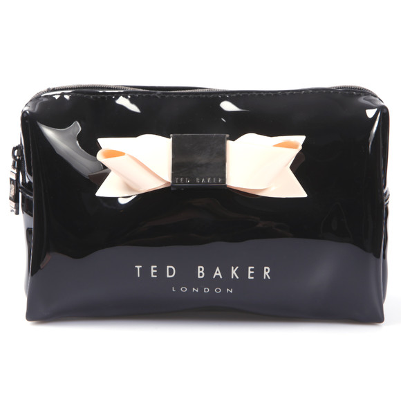 Ted Baker Womens Black Ted Baker Jenika Large Bow Wash Bag #1