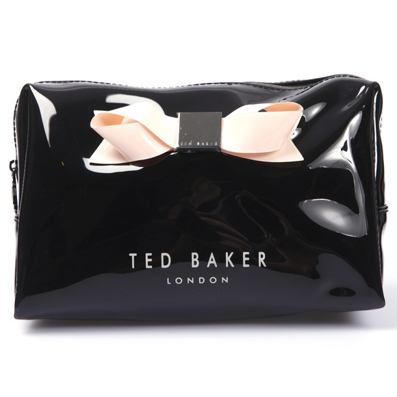 Ted Baker Womens Black Ted Baker Kace Small Bow Washbag #1