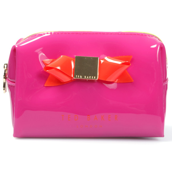 Ted Baker Womens Pink Ted Baker Kace Small Bow Washbag #1