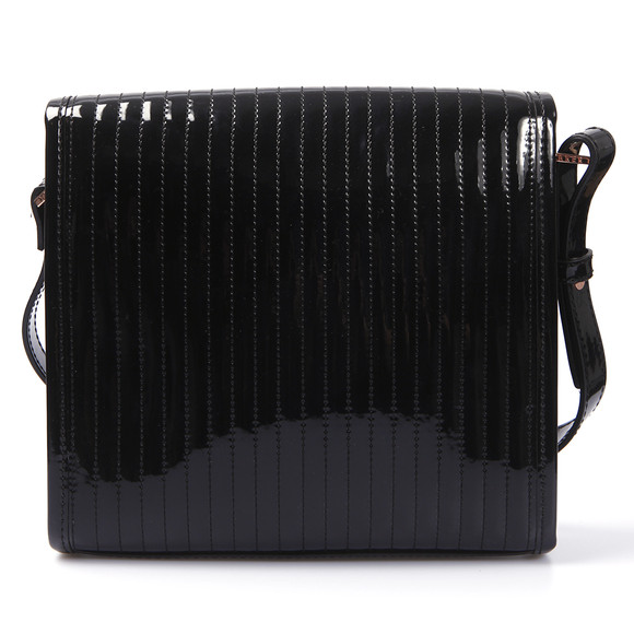 Ted Baker Womens Black Ted Baker Black Haana Quilted Enamel Crossbody Bag #2