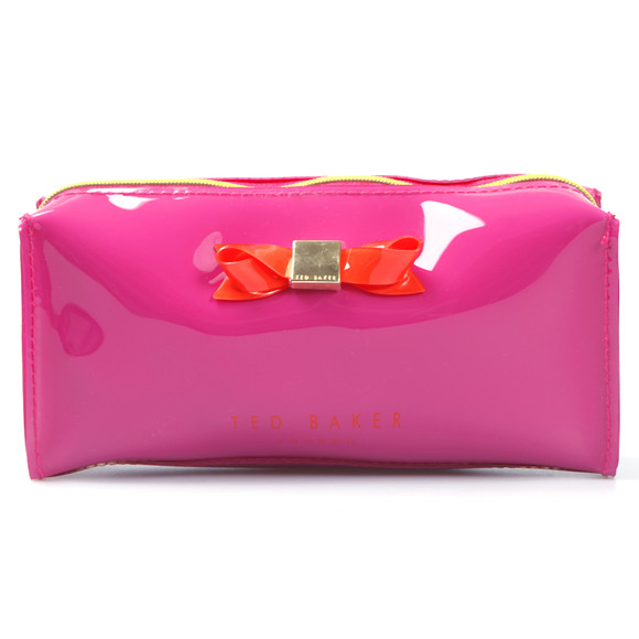 Ted Baker Womens Pink Ted Baker Jakko Bow Make Up Bag #1
