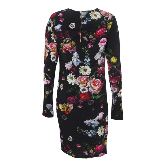 Ted Baker Womens Black Ted Baker Izzie Oil Painting Floral Dress #2