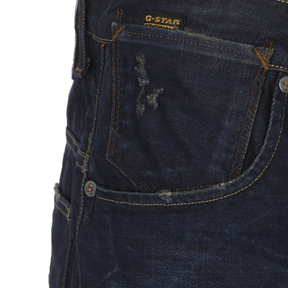 G-Star Mens Blue G-Star A-Crotch Tapered Blight Dark Aged Jean main image