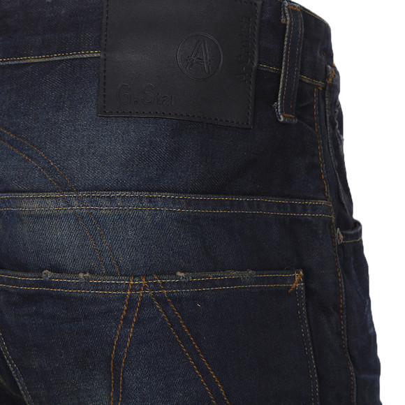 G-Star Mens Blue G-Star A-Crotch Tapered Blight Dark Aged Jean main image