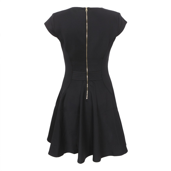 Ted Baker Womens Black Tezz Contrast Panel Skater Dress #2
