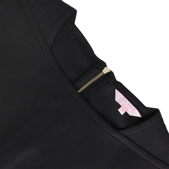 Ted Baker Womens Black Tezz Contrast Panel Skater Dress #3
