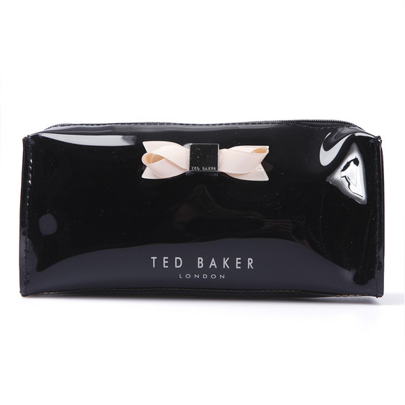 Ted Baker Womens Black Ted Baker Jakko Bow Make Up Bag #1