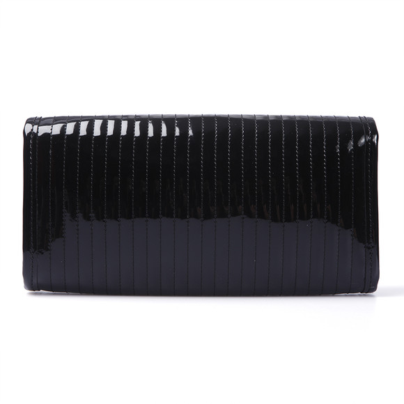 Ted Baker Womens Black Ted Baker Padri  Quilted Enamel Clutch Bag #4