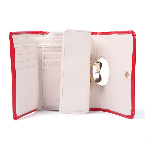 Ted Baker Womens Red Ted Baker Tyro Bow Crystal Top Small Purse #4