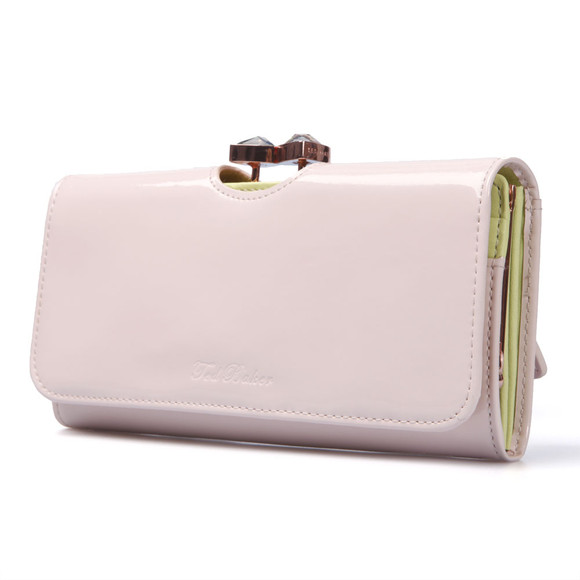 Ted Baker Womens Pink Ted Baker Titiana Bow Crystal Top Bobble Matinee Purse #5