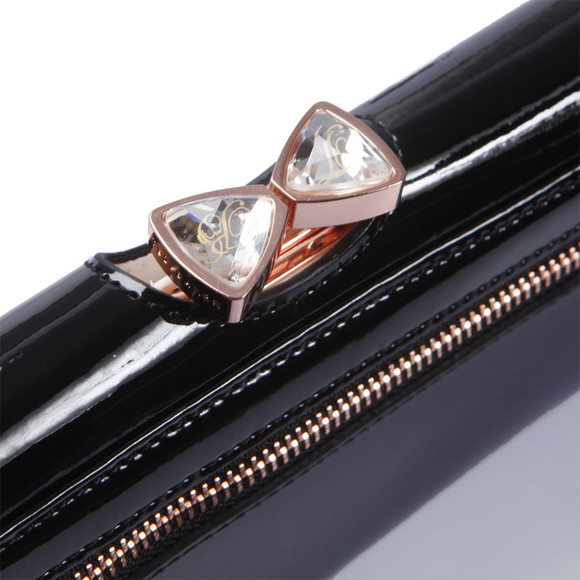 Ted Baker Womens Black Ted Baker Titiana Bow Crystal Top Bobble Matinee Purse main image