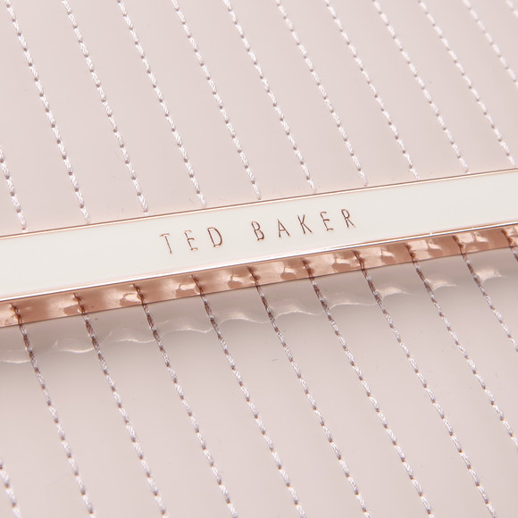 Ted Baker Womens Pink Ted Baker Light Pink Suno Quilted Enamel Mini Tote Bag #3