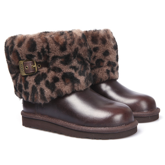 Ugg Girls Brown Ugg Ellee Animal Boot main image