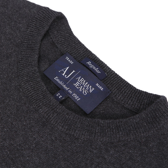 Armani Jeans Mens Grey Armani Jeans 06W76 Knitted Crew Jumoer #3