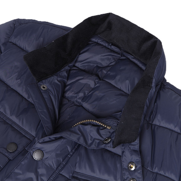 Barbour Int. Steve McQueen Mens Blue  Jefferies Baffle Quilted Jacket main image