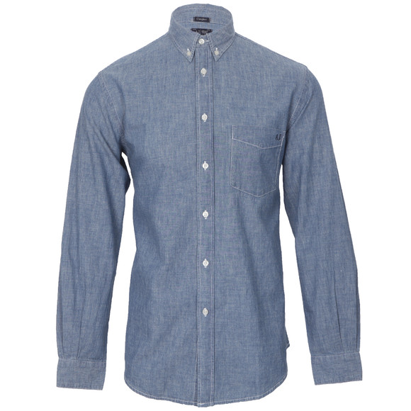 Armani Jeans 06C49 Denim Button Down Shirt Oxygen Clothing