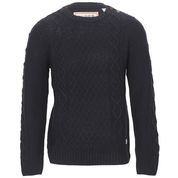 Scotch & Soda Mens Blue Scotch & Soda Navy Structured Monsanto Jumper main image