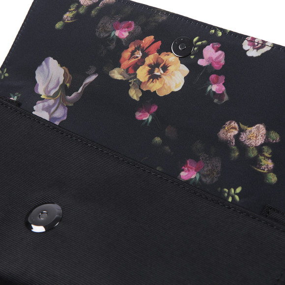 Ted Baker Womens Black Ted Baker Bowla Satin Bow Clutch Bag #3