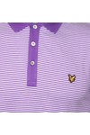 Lyle & Scott Mens Iodine Lyle & Scott Iodine Fine Stripe Polo